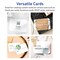 2-1/2" x 3-1/2" Rectangle Rounded Corners, Glossy White Business Cards